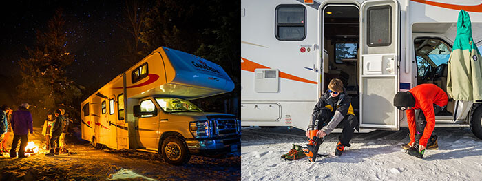 Enjoying the freedom of a CanaDream winter RV