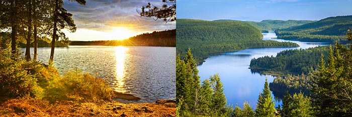 Sunset over Algonquin Park