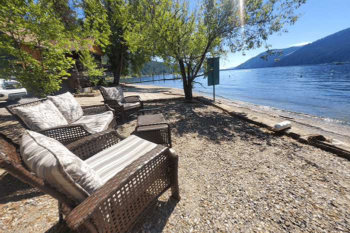 Beach chairs by Lake - Mara Lake Beach Club