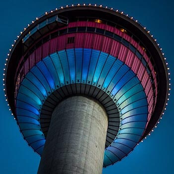 Calgary Tower at Night