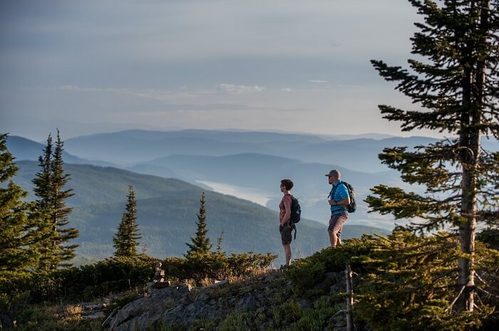 Hikers in the Mountains