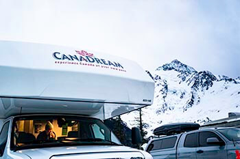 Breakfast served in the CanaDream RV