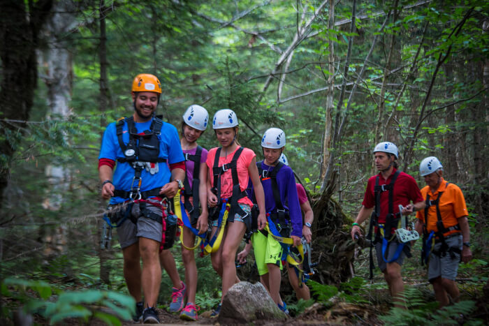 Group of people on a bush walk