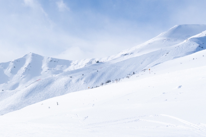 snowy mountain terrain