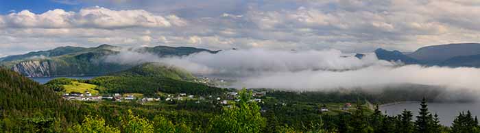 Clouds over Bonne Bay Norris Point NFL