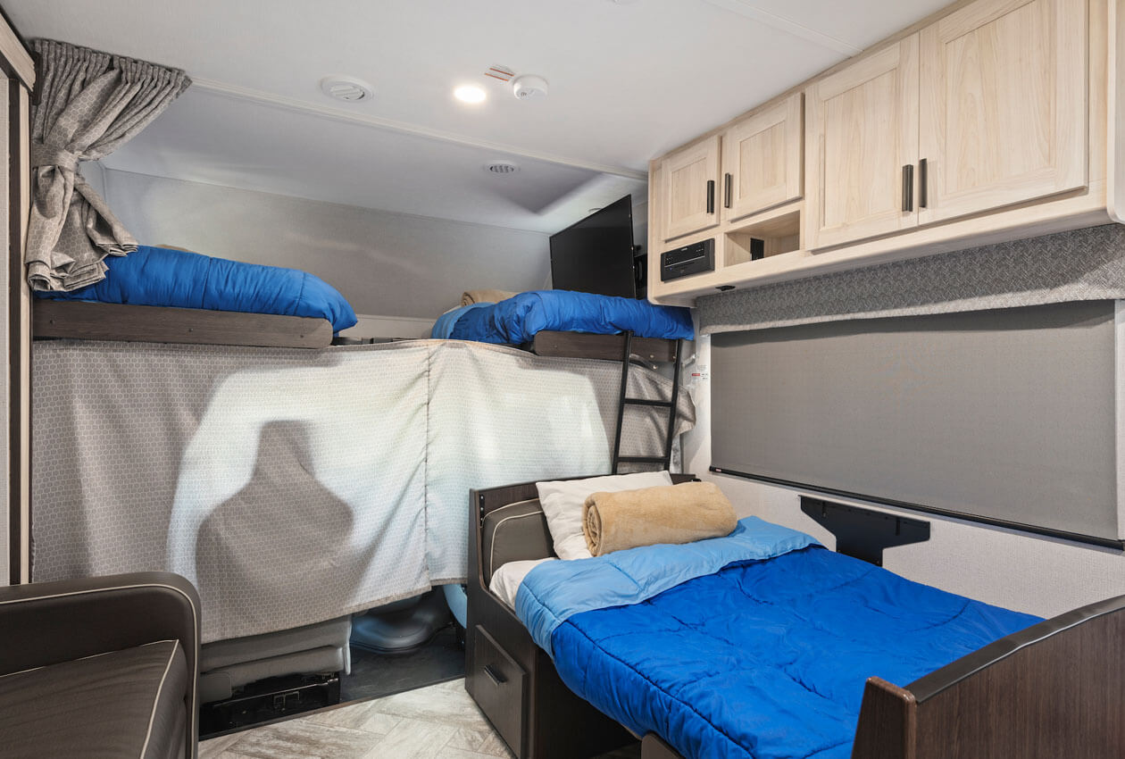 Overcab and Dinette beds