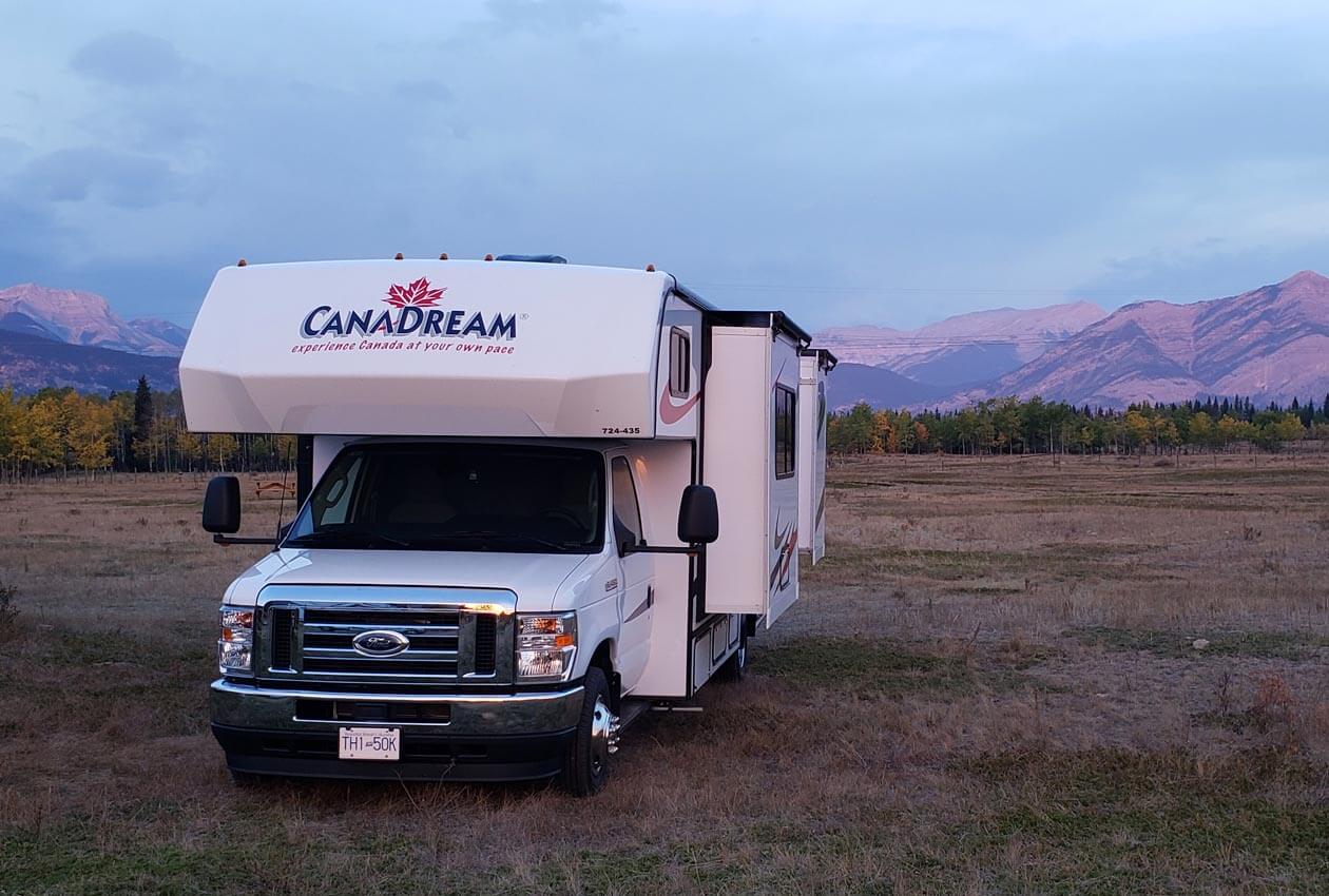 CanaDream Motorhome in the Rockies