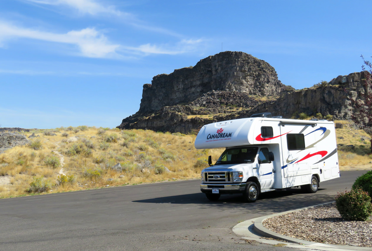 MHB Midi Motorhome at Shoshone Falls