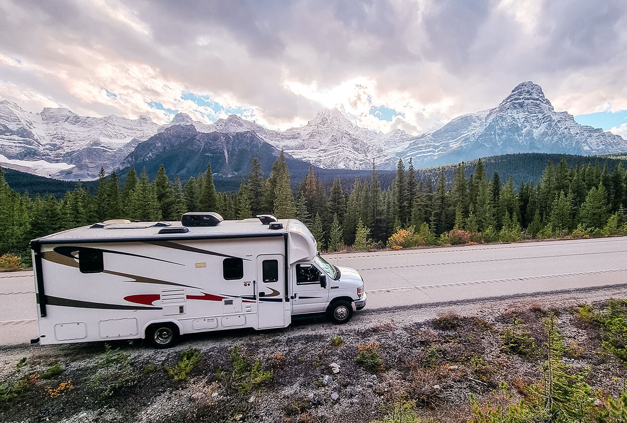 CanaDream Super Van Camper in the Canadian Rockies