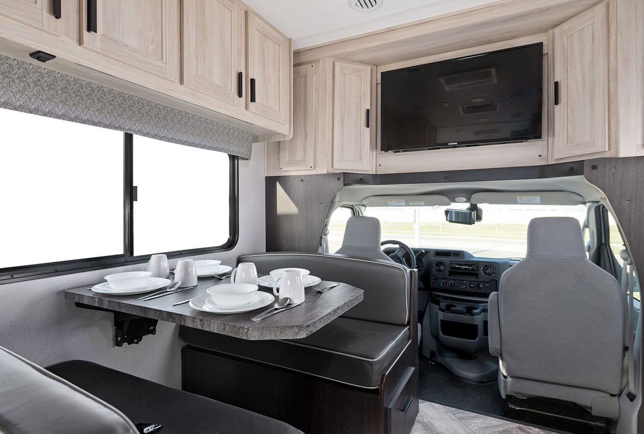 Front to Back View of the Interior of the CanaDream Super Van Camper
