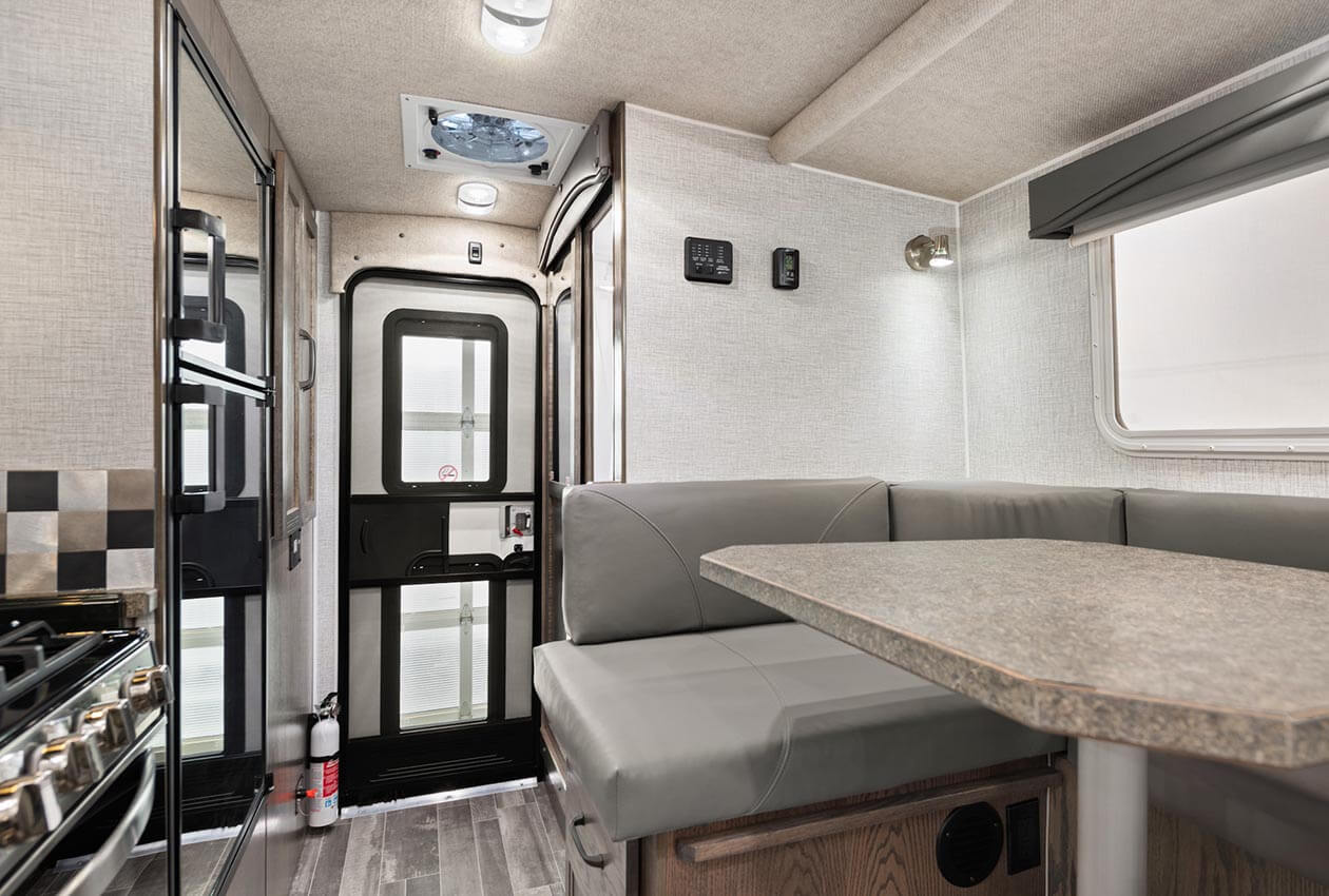 Dining area in CanaDream Truck and Camper TCA