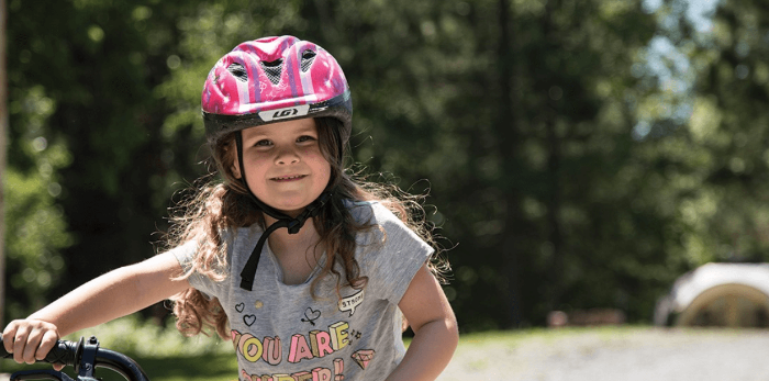 Child on bike